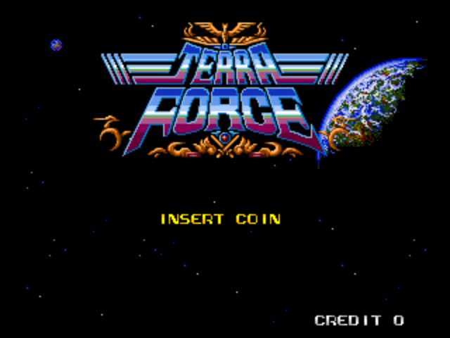 Terra Force (Japan bootleg with additional Z80) Title Screen